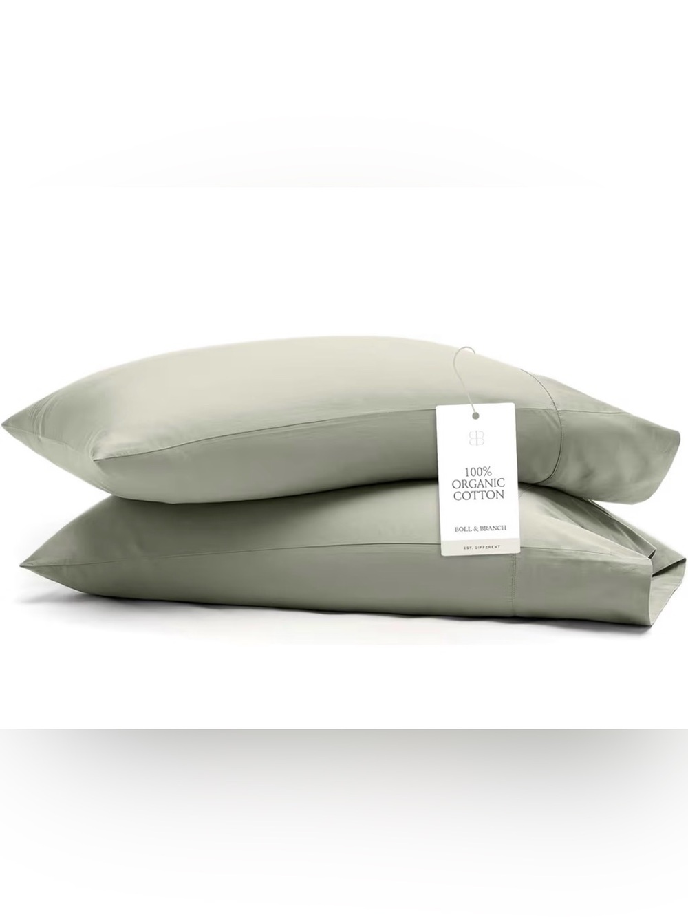 Boll & Branch NWT Signature Cotton Hemmed Pillowcase Set (2)  $70MSRP